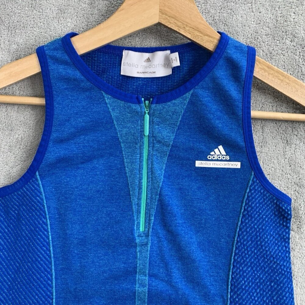 Adidas By Stella McCartney Shirt Womens XS Barricade Tank Top 1/4 Zip Athletic - Picture 4 of 9